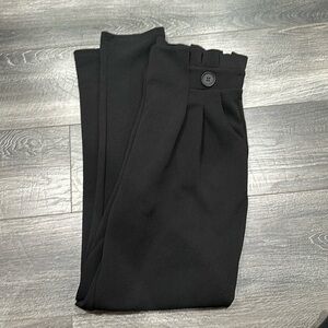 High waisted stretchy black women’s casual pants